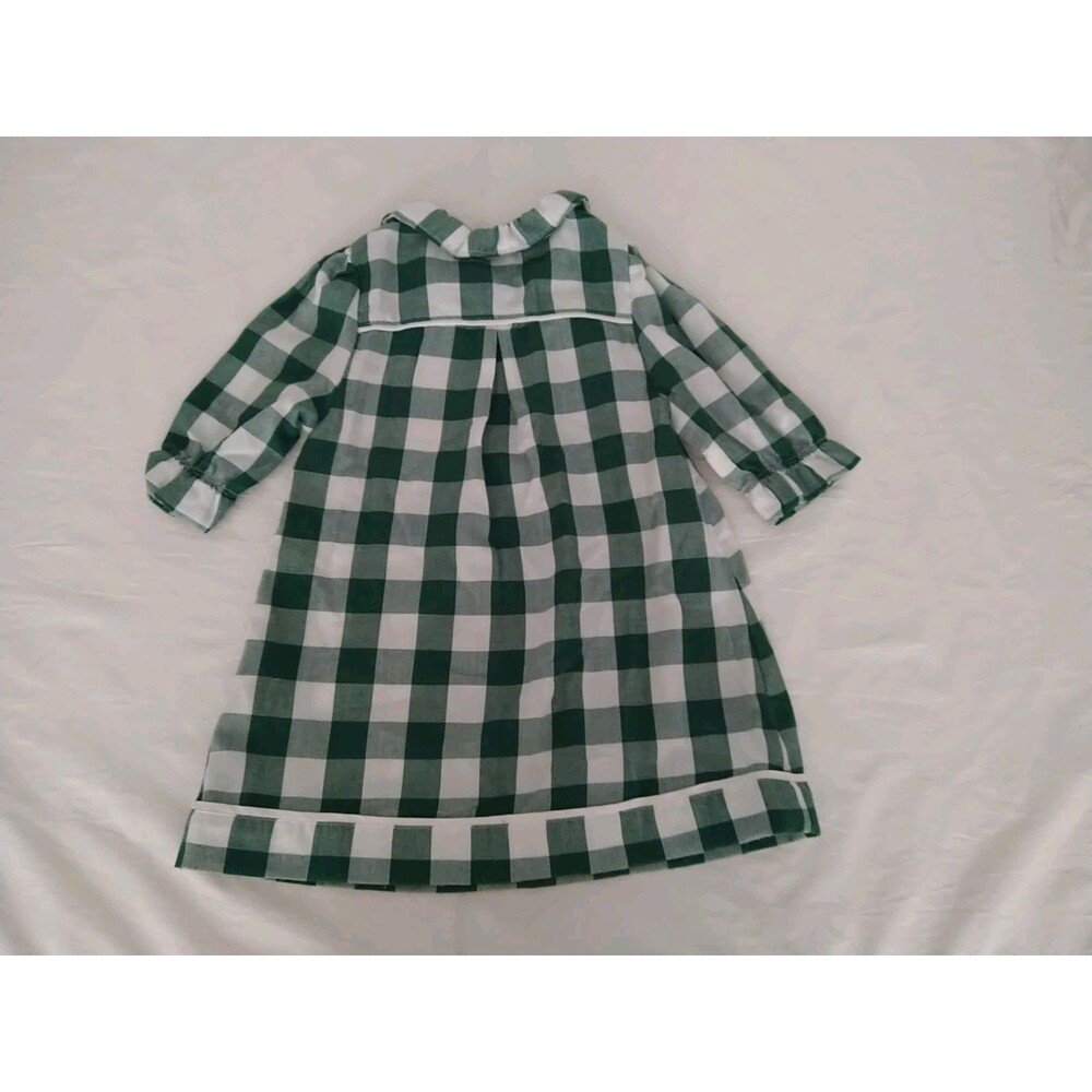 Disney Minnie Mouse Daisy Nightgown Pajamas Size 3 Plaid Check Holiday Christmas - Picture 7 of 8